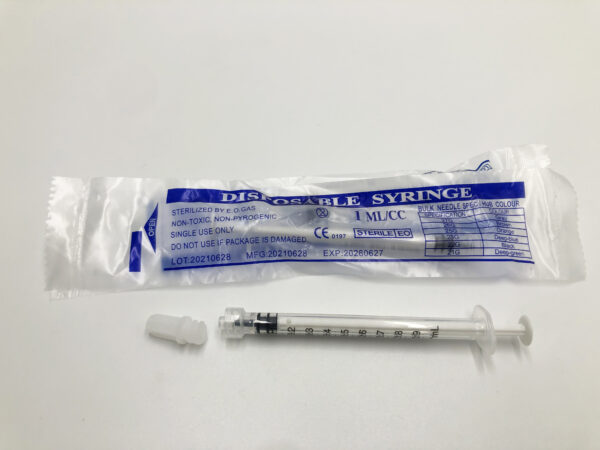Plastic Syringe 1ml