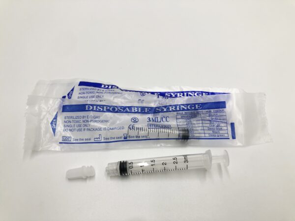 Plastic Syringe 3ml